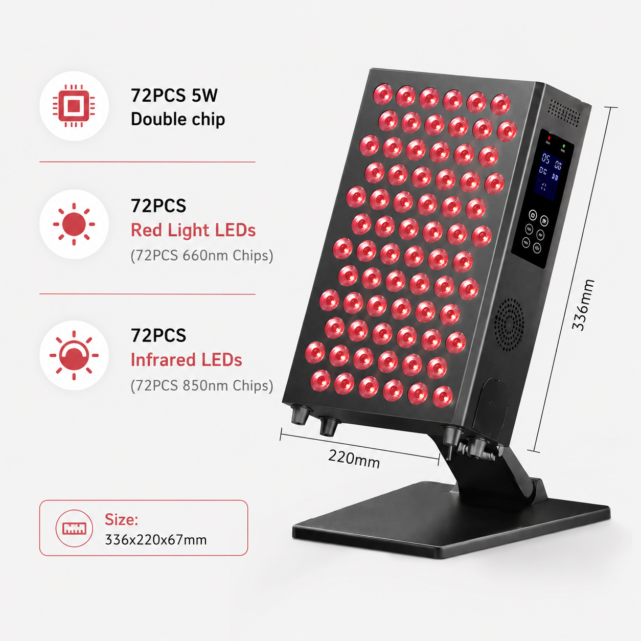Portable Red Light Therapy Panel