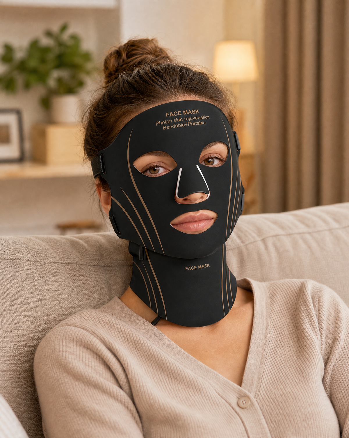 7 Colour LED Face & Neck Mask - Wireless Red Light Therapy